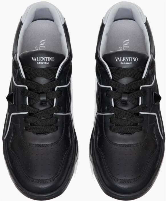 Valentino Garavani Studded Lage Sneakers Zwart Heren