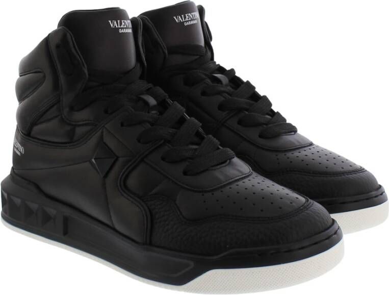 Valentino Garavani Heren Mid-Top Sneakers Zwart Heren