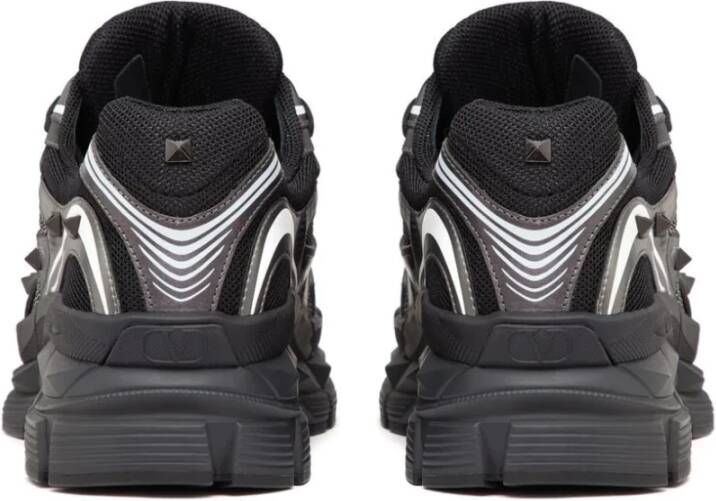 Valentino Garavani Zwarte Stud Sneakers Zwart Heren