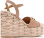 Valentino Garavani Vlogo Signature Wedge Sandal In Grainy Calfskin 120mm - Thumbnail 2