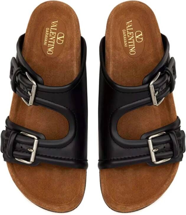 Valentino Garavani Stijlvolle Slide Sandalen Black Heren