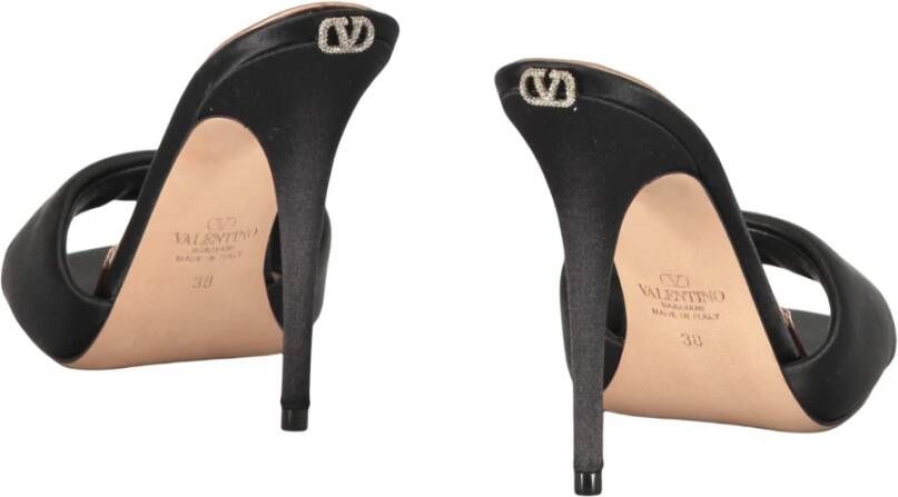 Valentino Garavani Stiletto Hak Stoffen Muiltjes