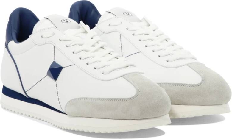 Valentino Garavani Stud Around Leren Sneakers White Heren