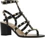 Valentino Garavani Studded Leren Sandalen met Dikke Hak Black Dames - Thumbnail 7