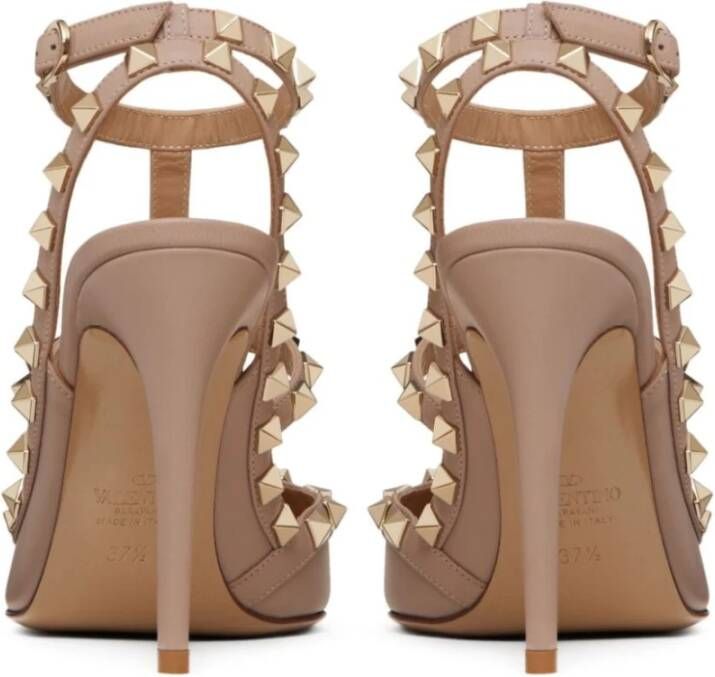 Valentino Garavani Studded Heel Enkelband Pumps Pink Dames
