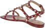 Valentino Garavani Studded Kalfsleren Enkelband Sandaal - Thumbnail 2