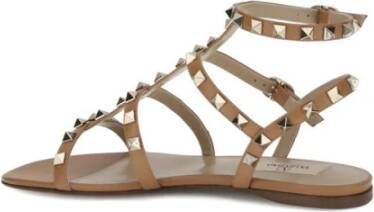 Valentino Garavani Studded Leather Flat Sandals