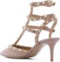 Valentino Garavani Studded Leather Slingback Heels Pink Dames - Thumbnail 3