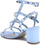 Valentino Garavani Studded Leren Dikke Hak Sandalen - Thumbnail 2