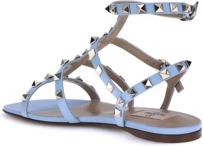 Valentino Garavani Studded Leren Enkelband Sandalen