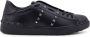 Valentino Garavani Studded Leren Sneakers Black Heren - Thumbnail 2