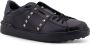 Valentino Garavani Studded Leren Sneakers Black Heren - Thumbnail 3