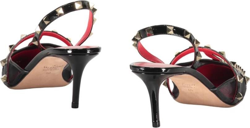 Valentino Garavani Studded Mesh Slingback Pumps