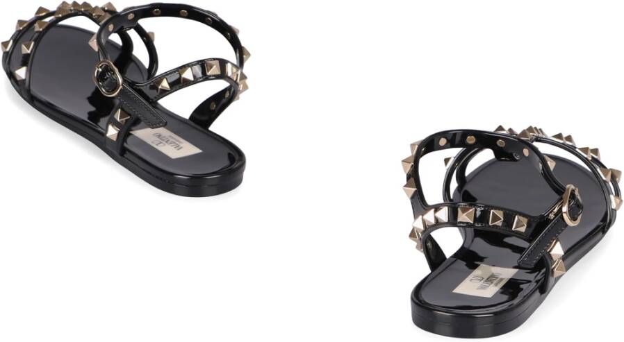 Valentino Garavani Studded Platte Sandalen