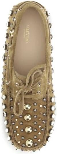 Valentino Garavani Studded Rhinestone Bootsloafers