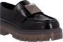 Valentino Garavani Loafers One Stud Mocassins in zwart - Thumbnail 3