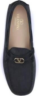 Valentino Garavani Suède Driver Loafers met VLogo Plaque
