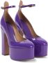 Valentino Garavani Elektrisch Violet Platform Pumps Purple Dames - Thumbnail 6