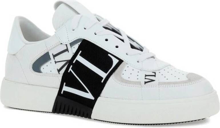 Valentino Garavani Vlnt Leren Sneakers White Heren