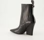 Valentino Garavani VLogo Beatles Laarzen Zwart Leer Black Dames - Thumbnail 4