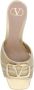 Valentino Garavani VLogo Leren Sandalen met Chunky Hak Yellow Dames - Thumbnail 4