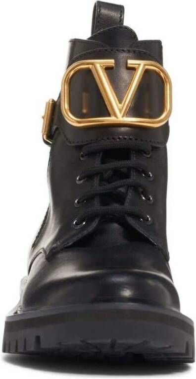 Valentino Garavani VLogo Signature Combat Boots Zwart Dames