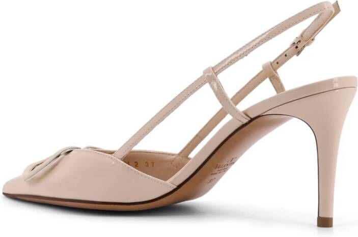 Valentino Garavani VLogo Signature Slingback Hakken Beige Dames