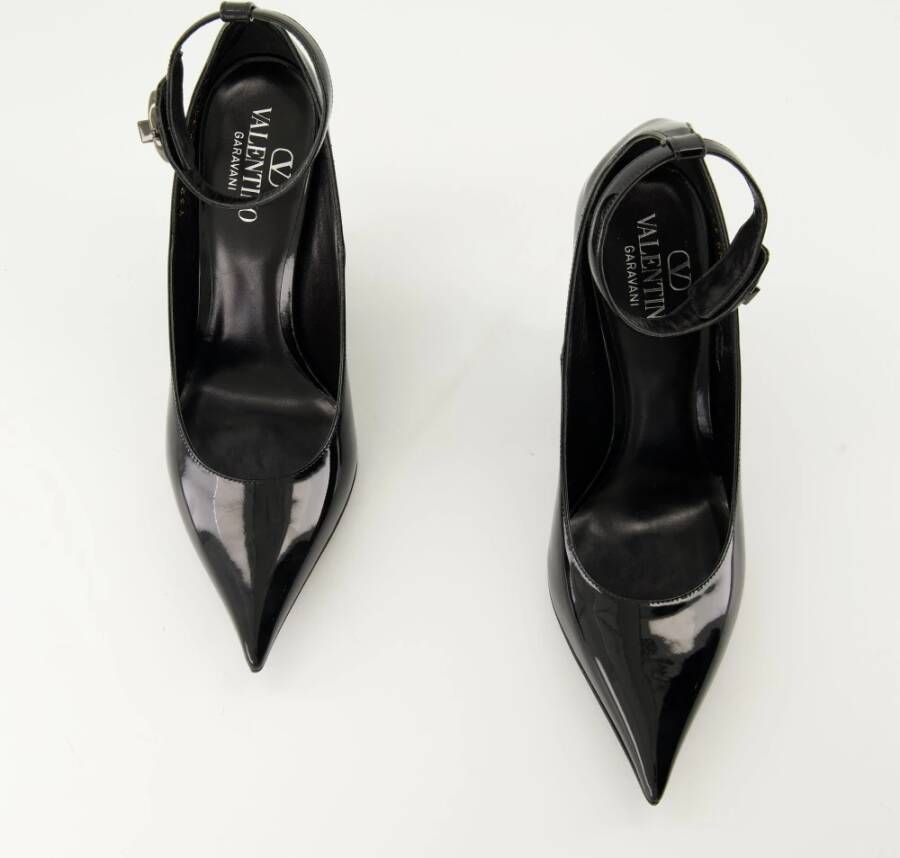 Valentino Garavani VLogo The Bold Zwarte Leren Hakken