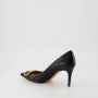 Valentino Garavani Zwarte Leren Puntige Hak Schoenen Black Dames - Thumbnail 11