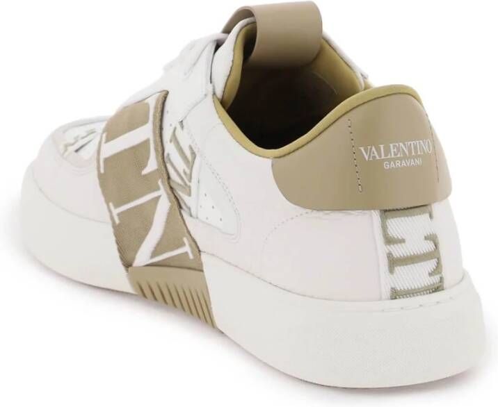 Valentino Garavani Vltn Sneakers met 7 Stoffen Banden White Heren