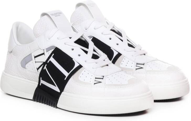 Valentino Garavani Wit Zwart Lint Sneakers