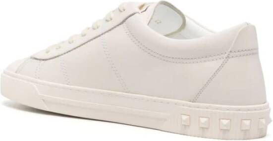 Valentino Garavani Witte Cityplanet Leren Sneakers White Heren