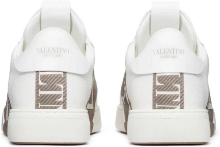 Valentino Garavani Witte lage sneakers met VLTN-logo White Heren