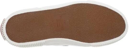 Valentino Garavani Witte leren instaploafer met logo's