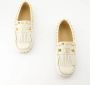 Valentino Garavani Witte leren mocassins met franjes - Thumbnail 2