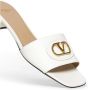 Valentino Garavani Witte leren sandalen met VLogo-ele t - Thumbnail 2