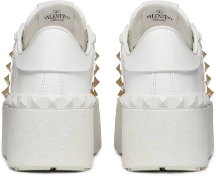 Valentino Garavani Witte Leren Sneakers met Logo