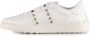 Valentino Garavani Witte leren sneakers met studs - Thumbnail 2