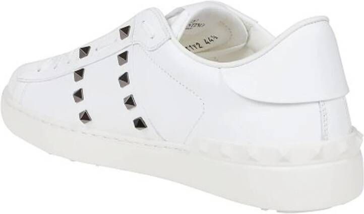 Valentino Garavani Witte Leren Sneakers Rockstud Stijl