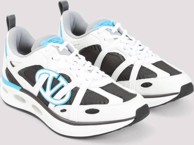Valentino Garavani Witte Leren Sneakers Stijlvol Comfortabel Multicolor Heren