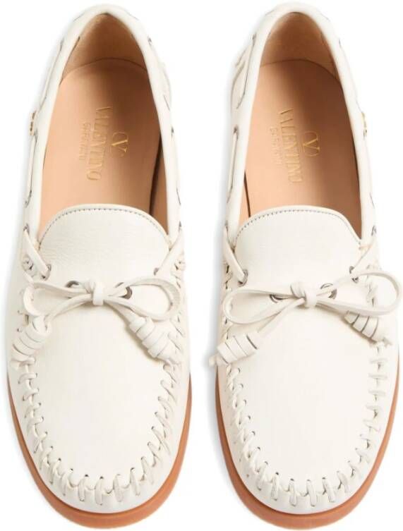 Valentino Garavani Witte Loafer Schoenen voor Mannen