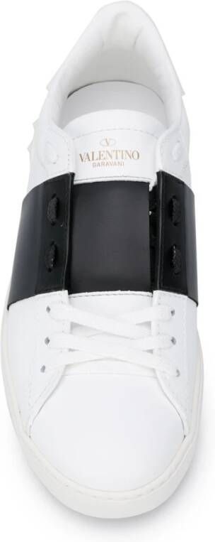 Valentino Garavani Witte Open Colour-Block Sneakers Wit Heren