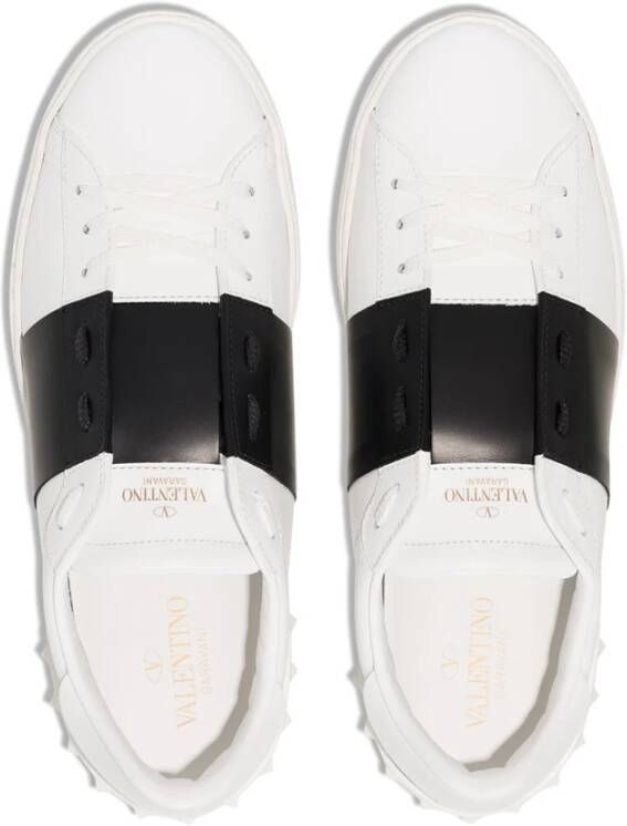 Valentino Garavani Witte open sneakers met Rockstud-decoratie