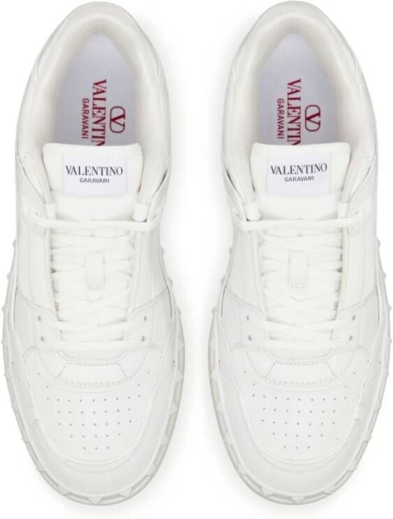 Valentino Garavani Witte Rockstud Sneakers White Heren