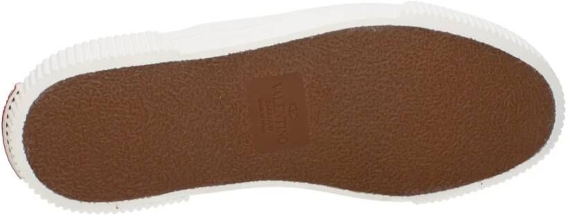 Valentino Garavani Witte Slip-On Loafers met Logo's