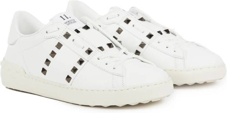 Valentino Garavani Witte Sneakers met Zilveren Studs White Heren