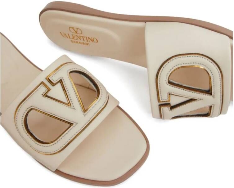 Valentino Garavani Witte VLogo Signature Sandalen White Dames