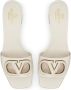 Valentino Garavani Witte VLogo Sandalen met Uitgesneden Handtekening White Dames - Thumbnail 12