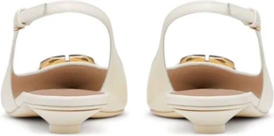 Valentino Garavani Witte VLogo Signature Platte Schoenen White Dames