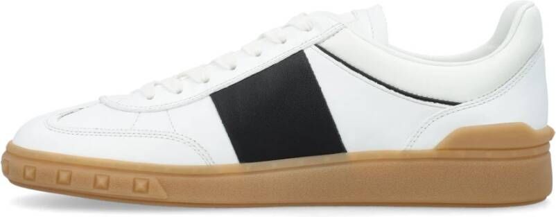Valentino Garavani Wit zwarte lage top sneakers Ss24 White Heren